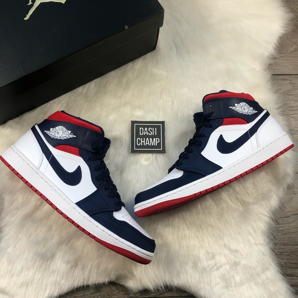 Jordan Other - Nike Air Jordan 1 MID SE USA Sneakers